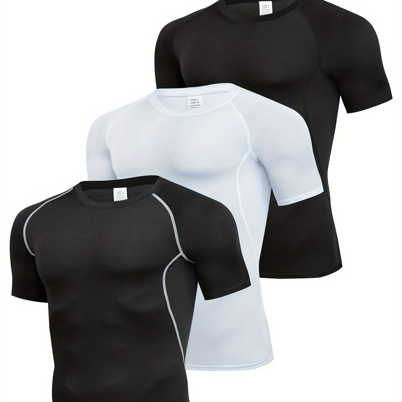 3pcs Men’s Compression T-Shirts