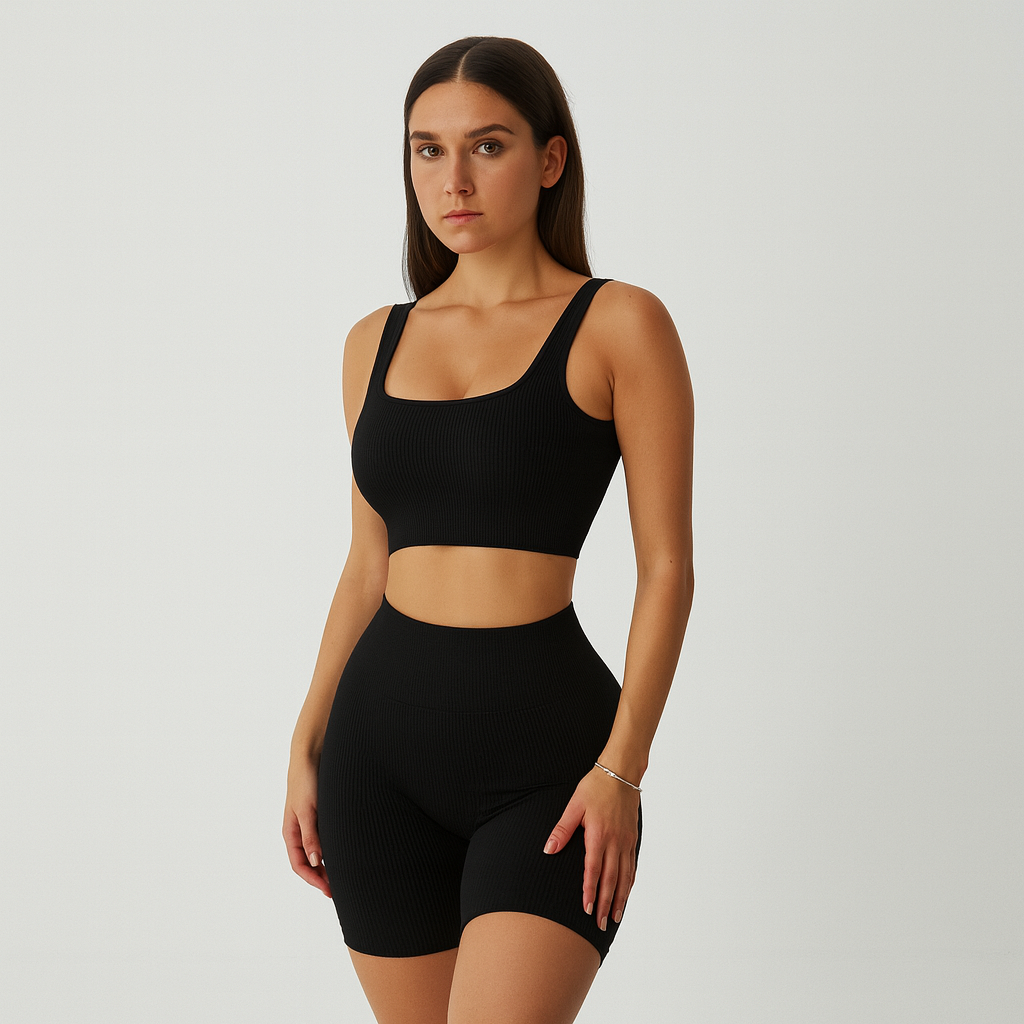 Crop Top Yoga Set