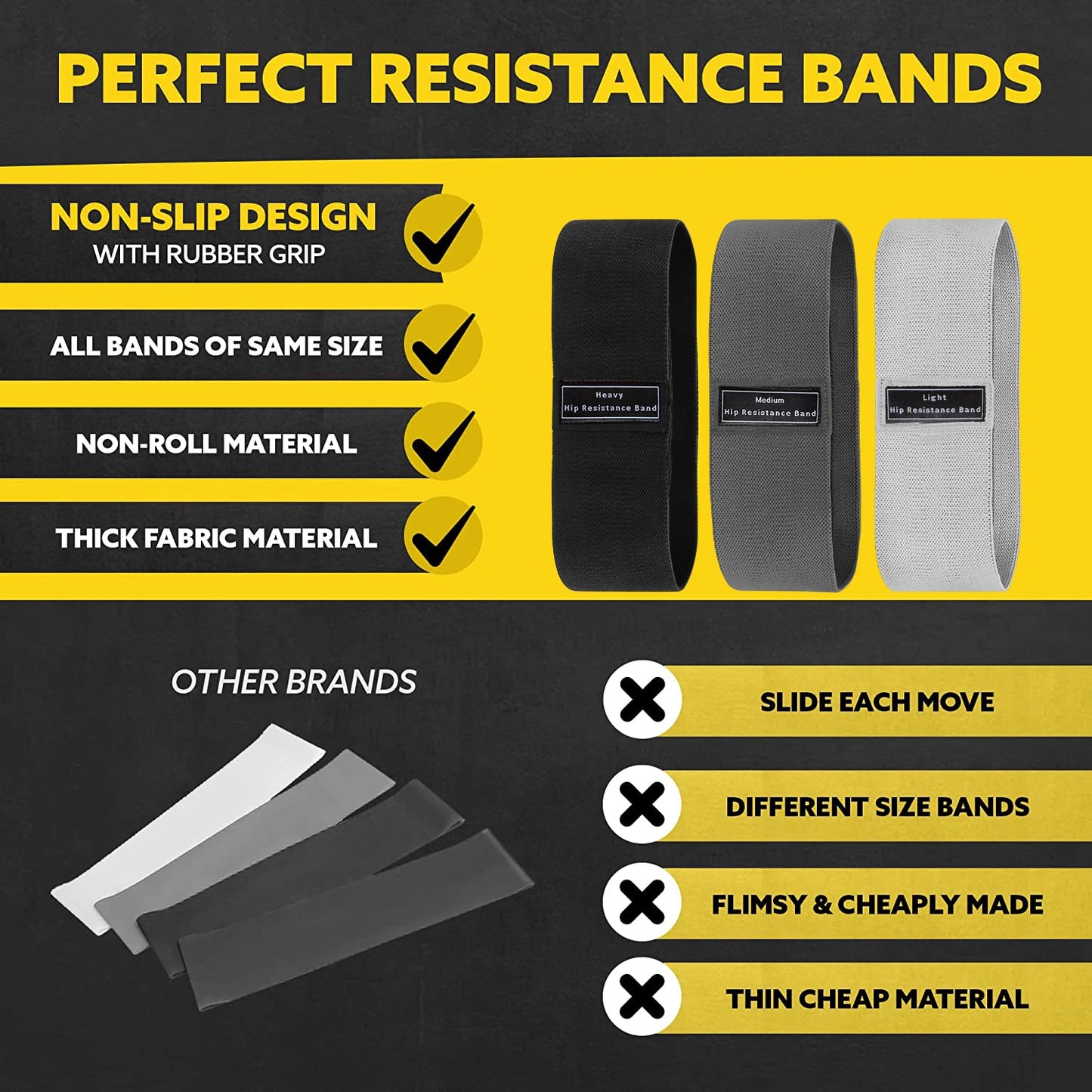 Fabric Resistance Booty Bands