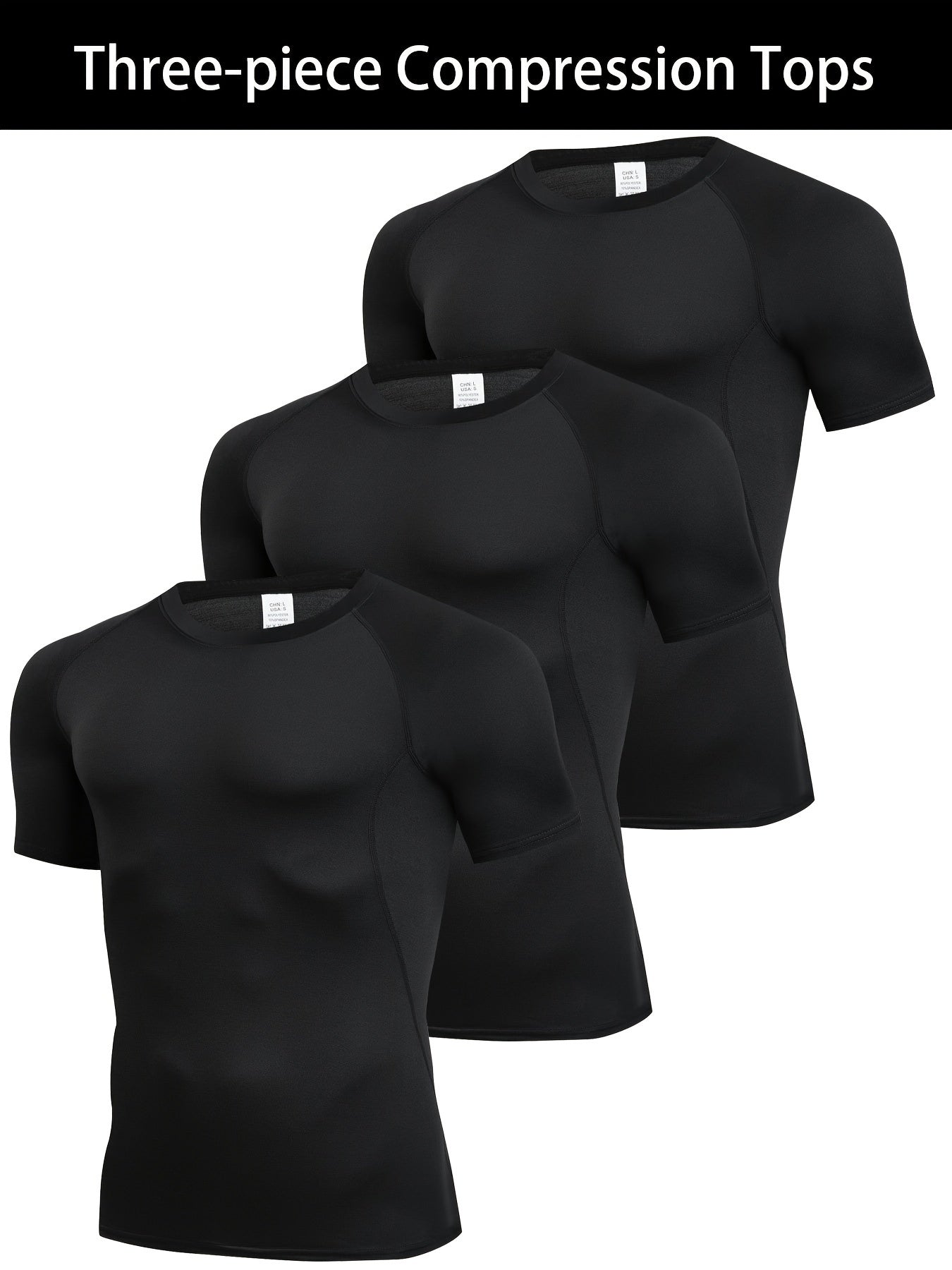 3pcs Men’s Compression T-Shirts