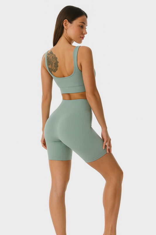 Crop Top Yoga Set