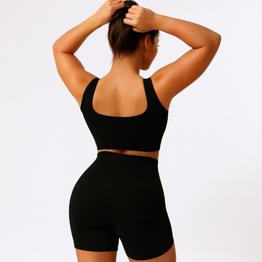 Crop Top Yoga Set
